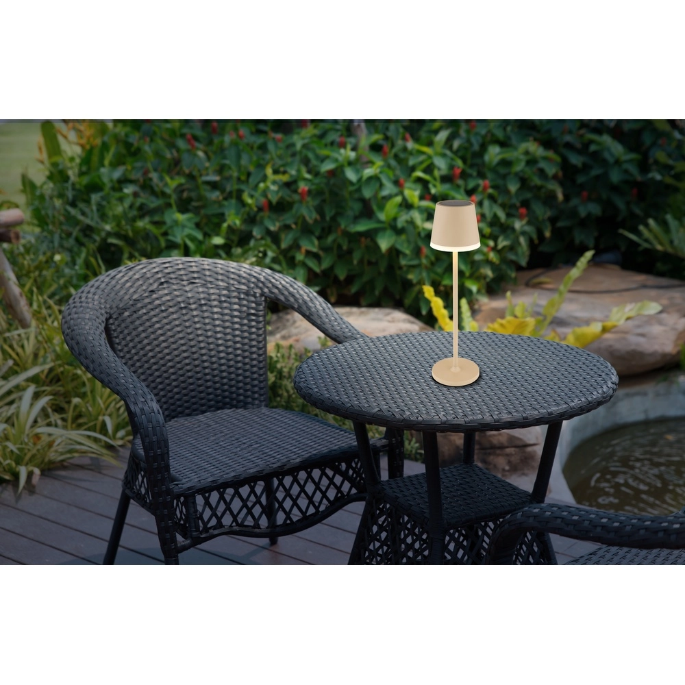 Solar table lamp Vannieso sand brown Globo 9007371458684