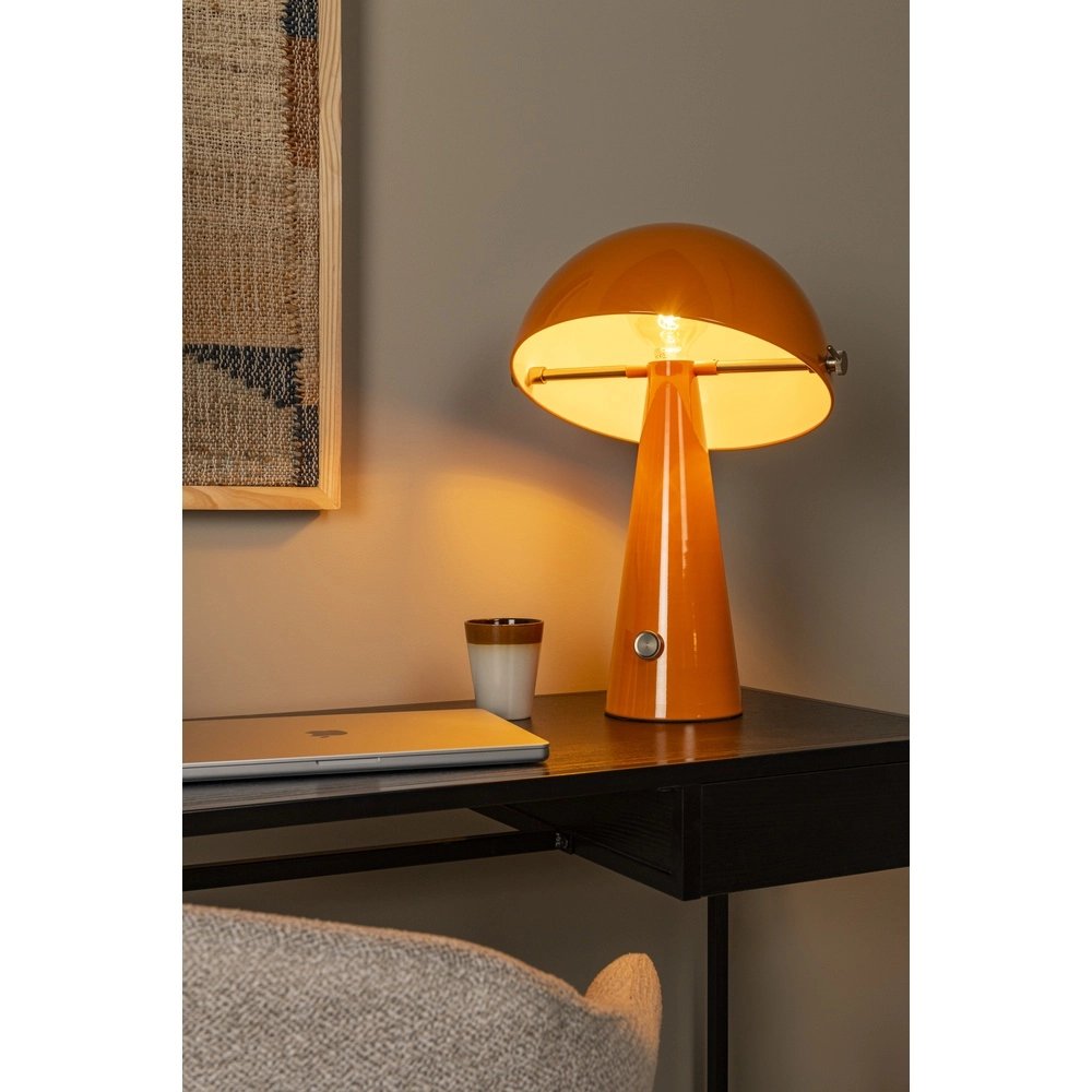 Table lamp Barone orange Ø 38cm Lucide Vibes 5411212650122