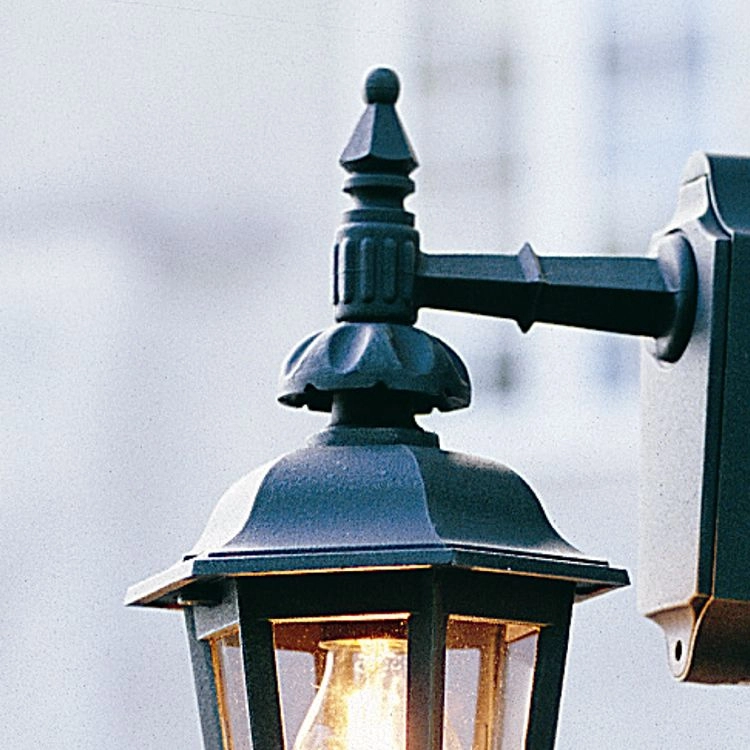 Classic wall lamp Pallas Down black KonstSmide 7318305197503