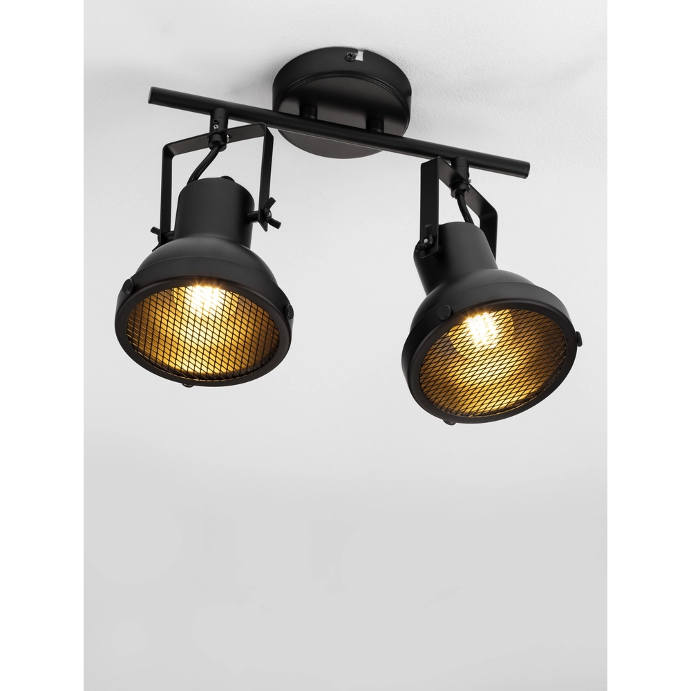 Ceiling lamp Ruvi 2-light black