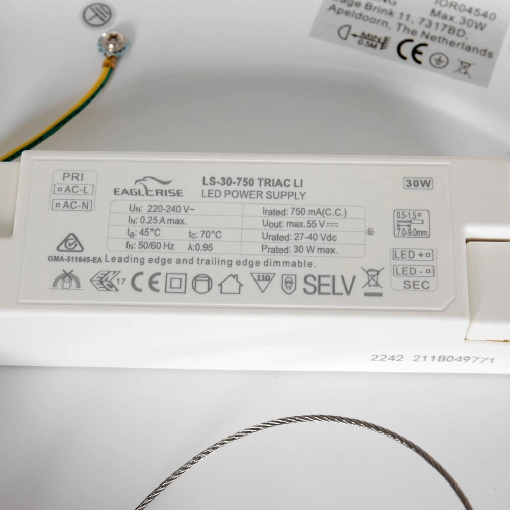 Bronze LED ceiling lamp Ringlede Ø 48cm Steinhauer 8712746167412