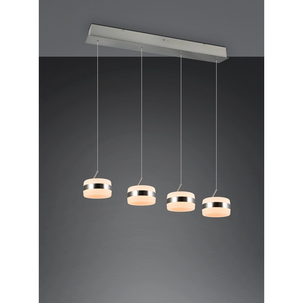 Design pendant lamp Dios nickel 4-lights Trio 4017807657647