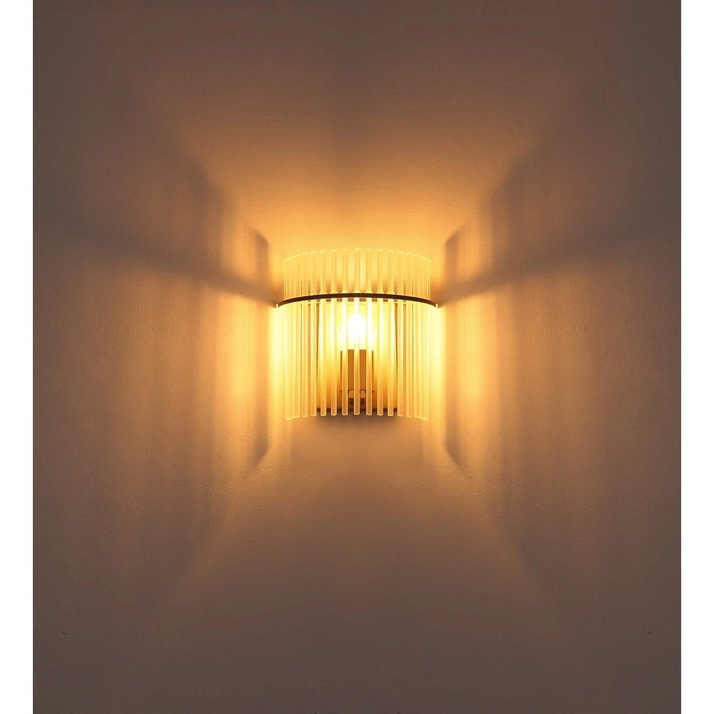 Wall lamp Gorley sand brown with glass Globo 9007371572700