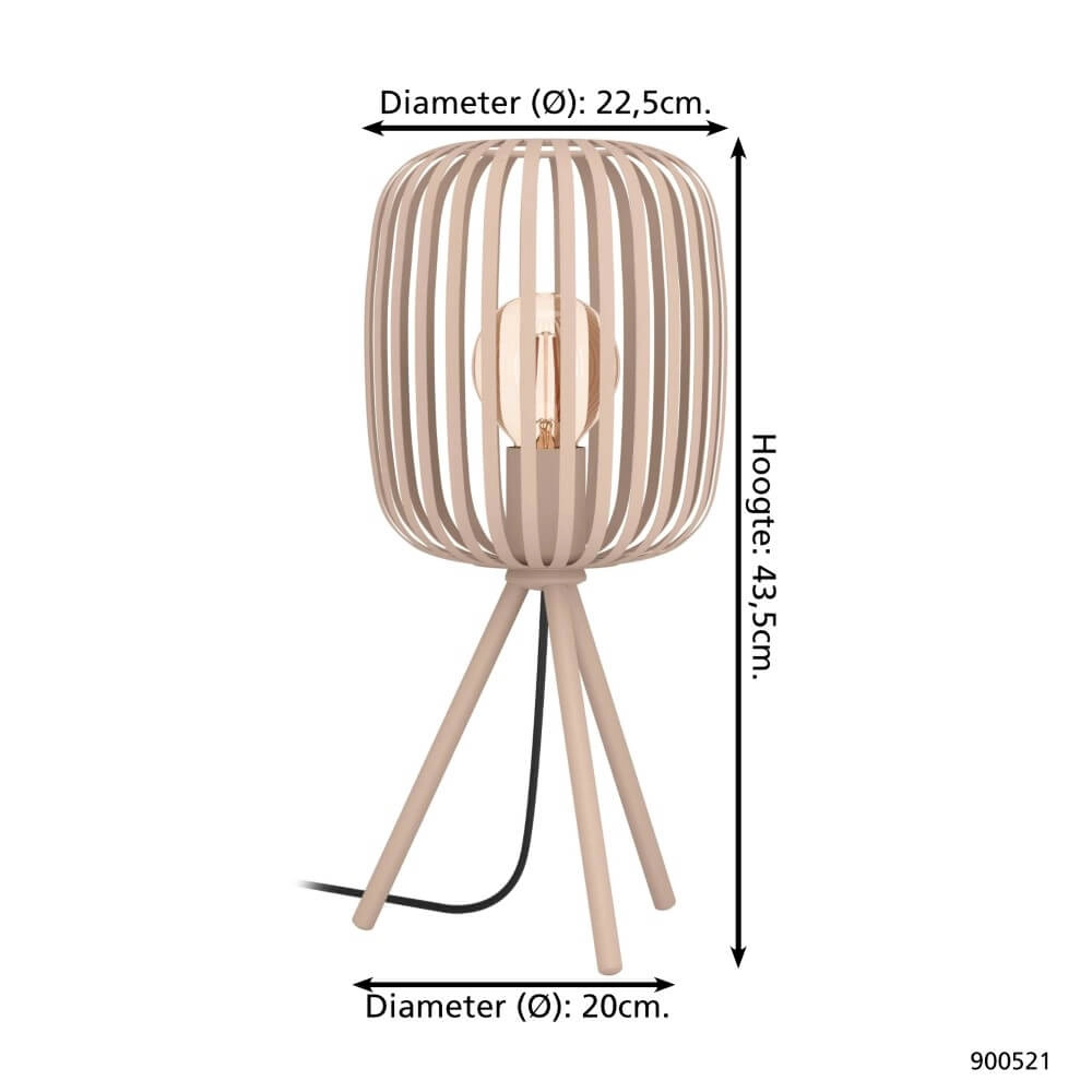 Sand brown table lamp Romazzina Ø 20cm Eglo 9008606244492
