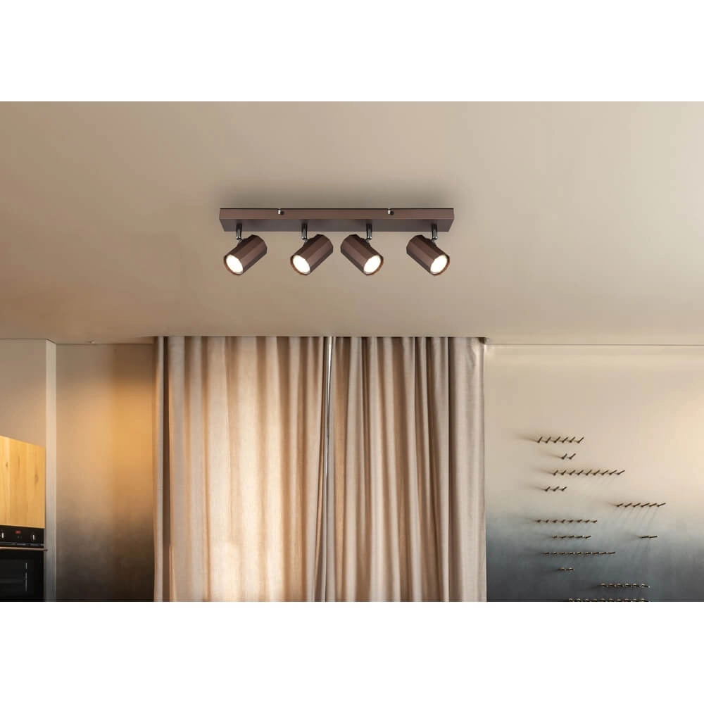 Bronze ceiling lamp James 4-light Globo 9007371456888