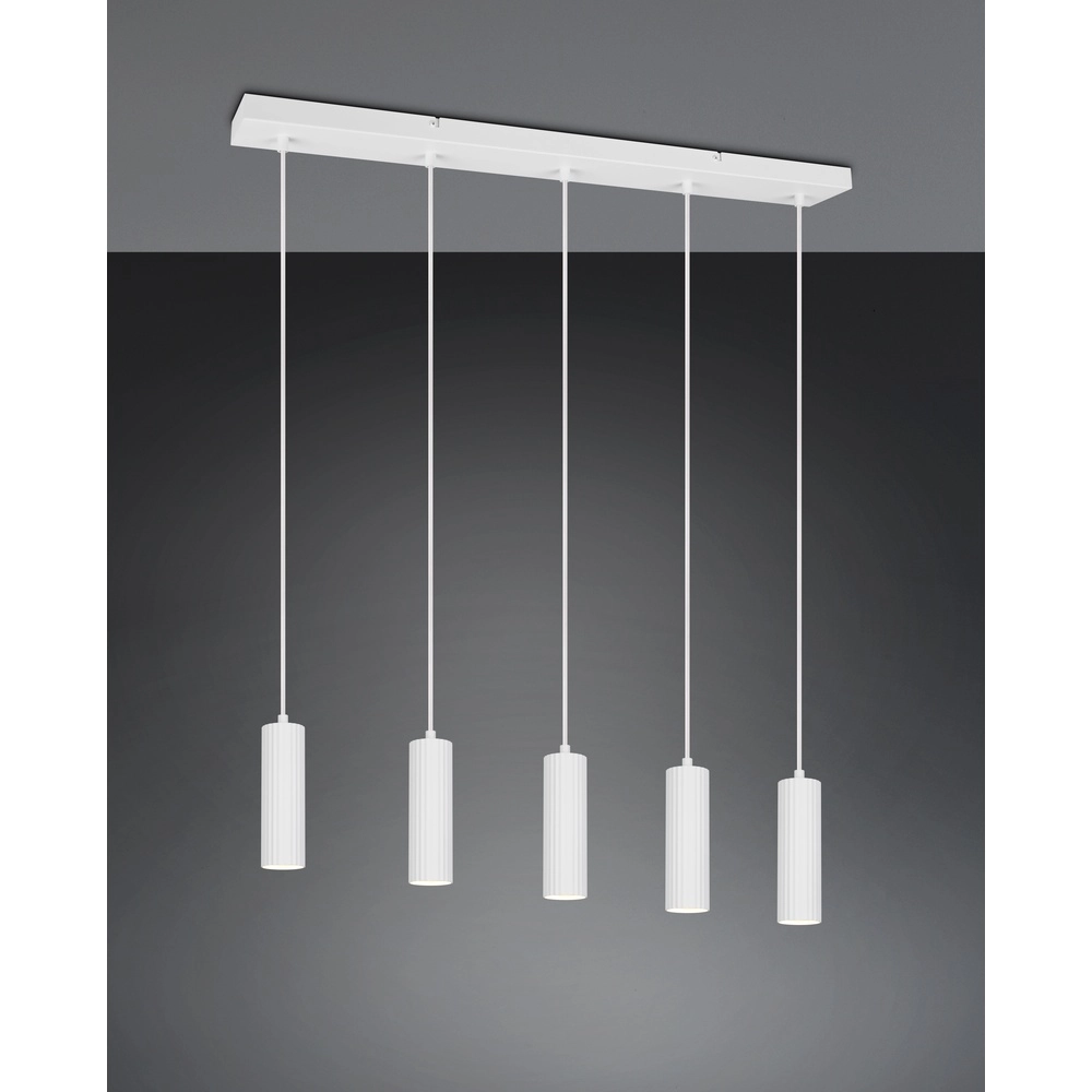 5-light pendant lamp Soka white