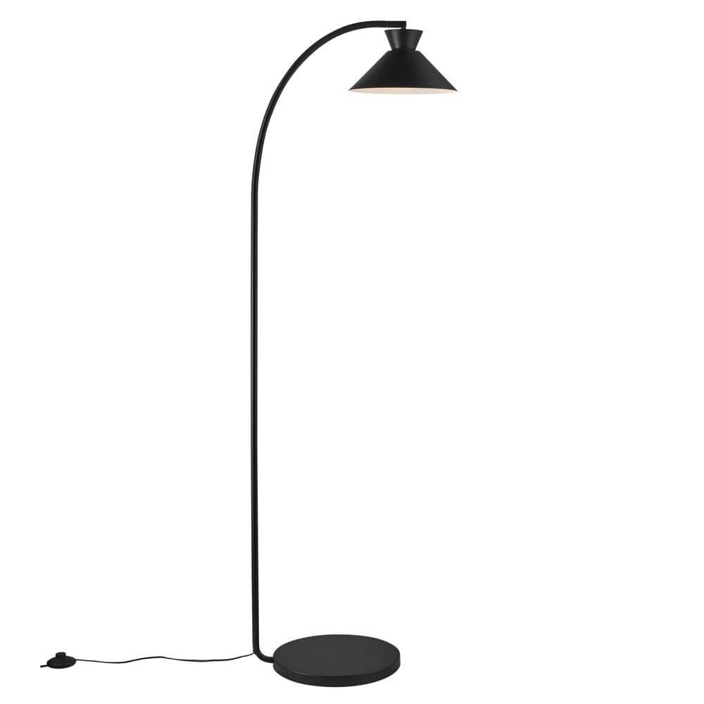 Sleek floor lamp Dial black Nordlux 5704924013768