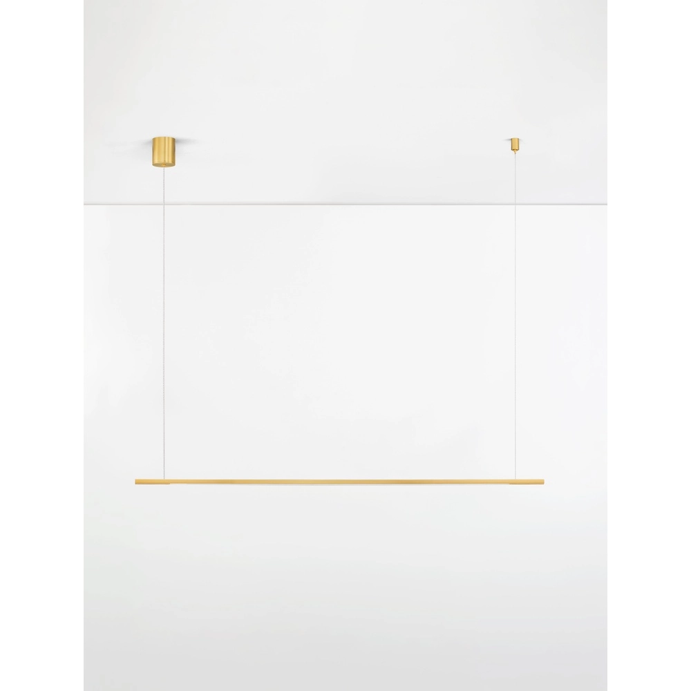 Sleek pendant lamp Brillia gold 120cm Lyora 5212017473783