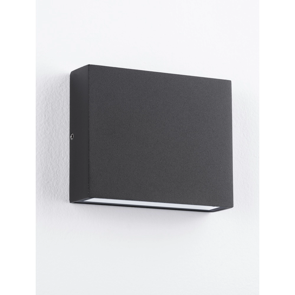 Sleek wall spotlight Tick Up and downlighter black Lyora 5212017453631