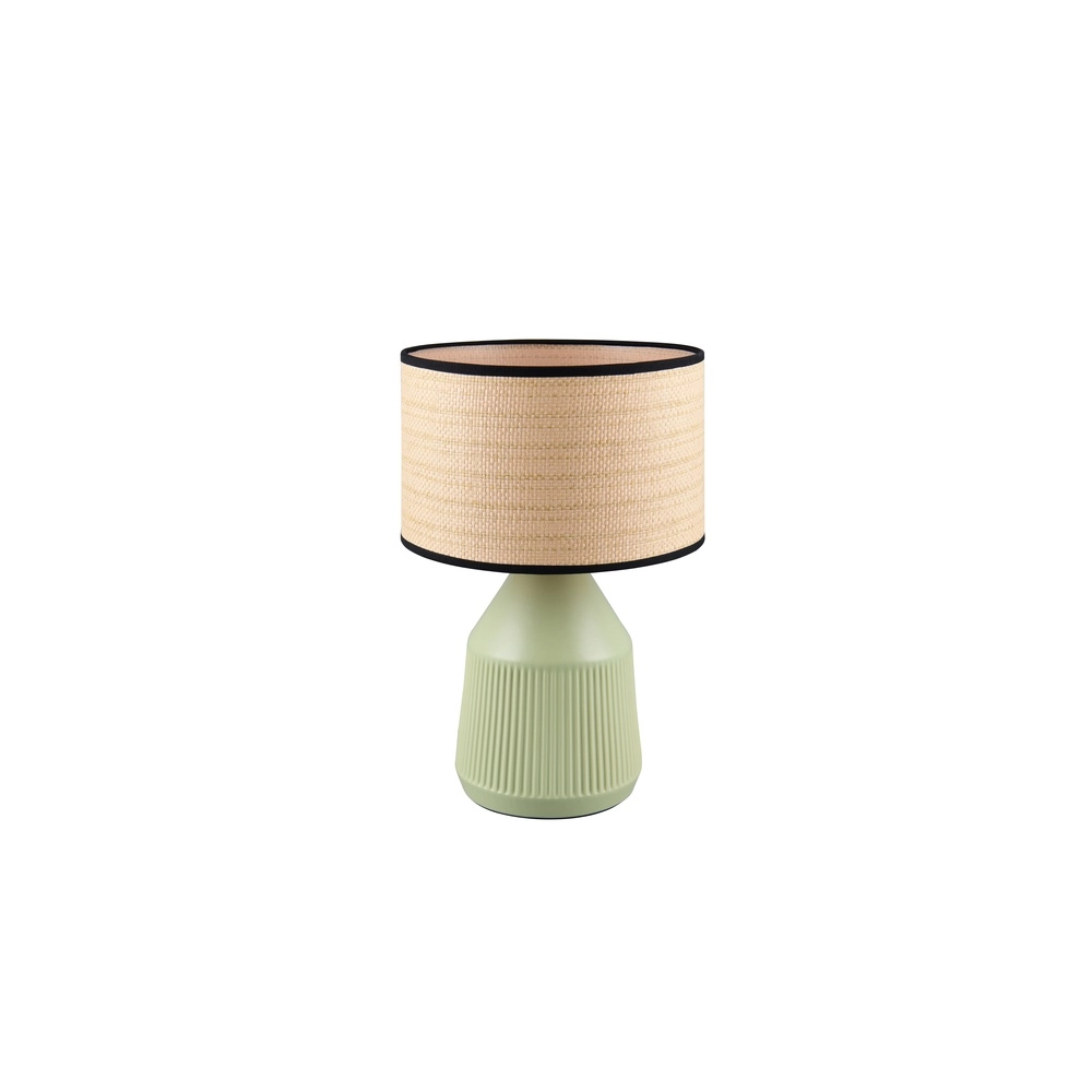 Table lamp Formentera Ø 28cm green Trio 4017807678130