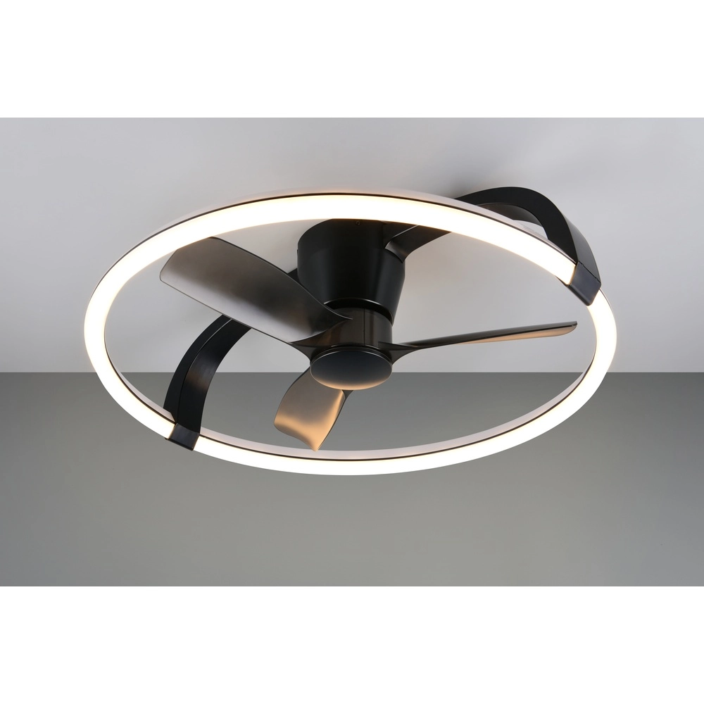 Smarthome fan Stockholm black Ø 73,5 Tuya Trio 4017807693133