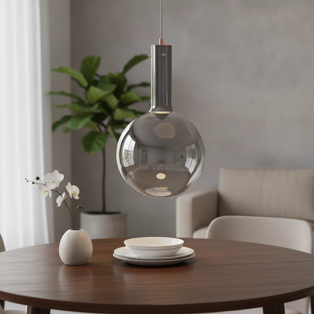 Pendant lamp Nostos smoke glass