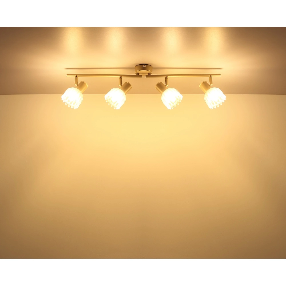 4-light ceiling spotlight Planta sand brown Globo 9007371575930