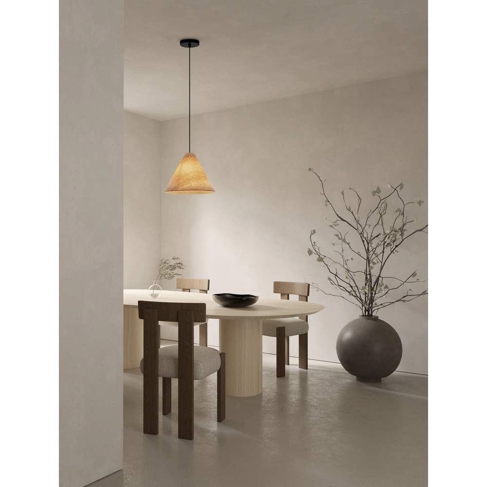Wooden pendant lamp Elysian Ø 30cm Lyora 5212017468246
