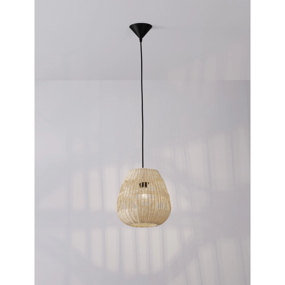 Rattan pendant lamp Marlo Ø 27cm Lyora 5212017438799