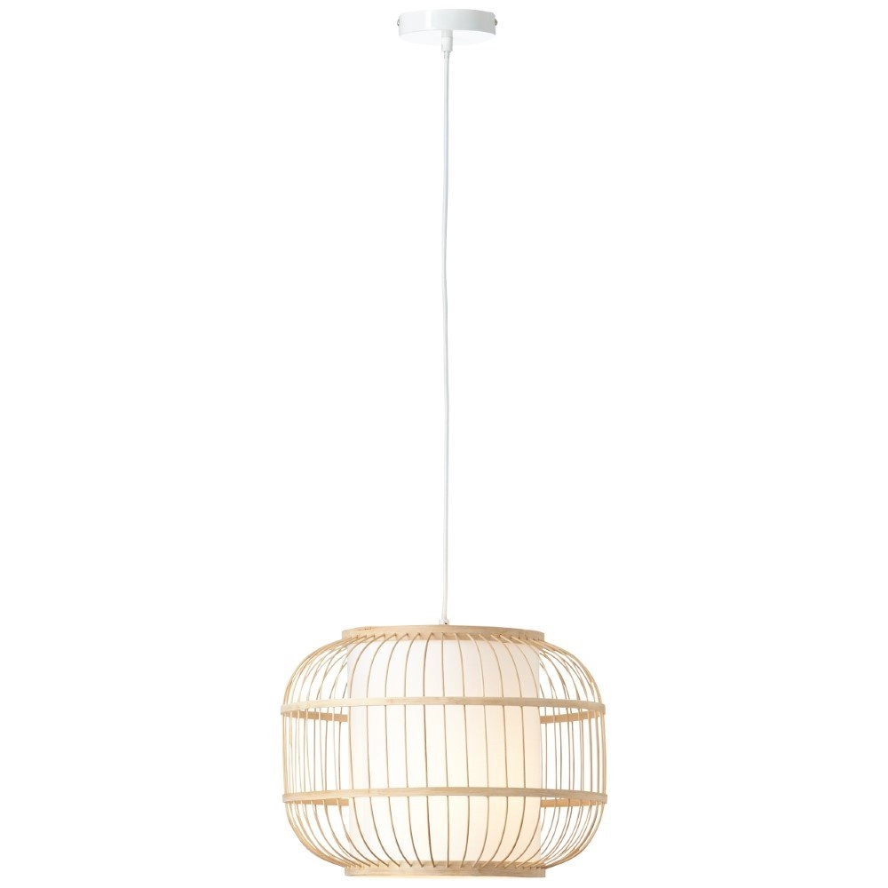 Bamboo pendant lamp Bones Ø 40cm