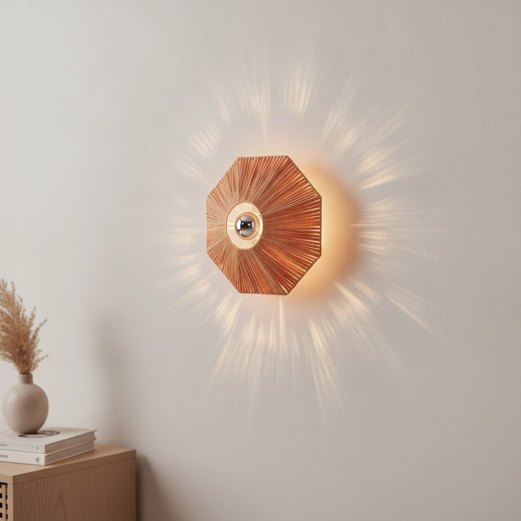 Wall lamp Elvio terracotta Ø 30cm