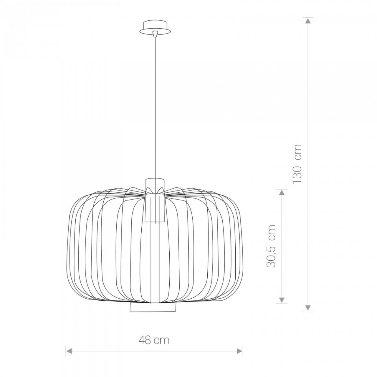 Black wire lamp Allan Ø 48cm Lyora 5903139694193