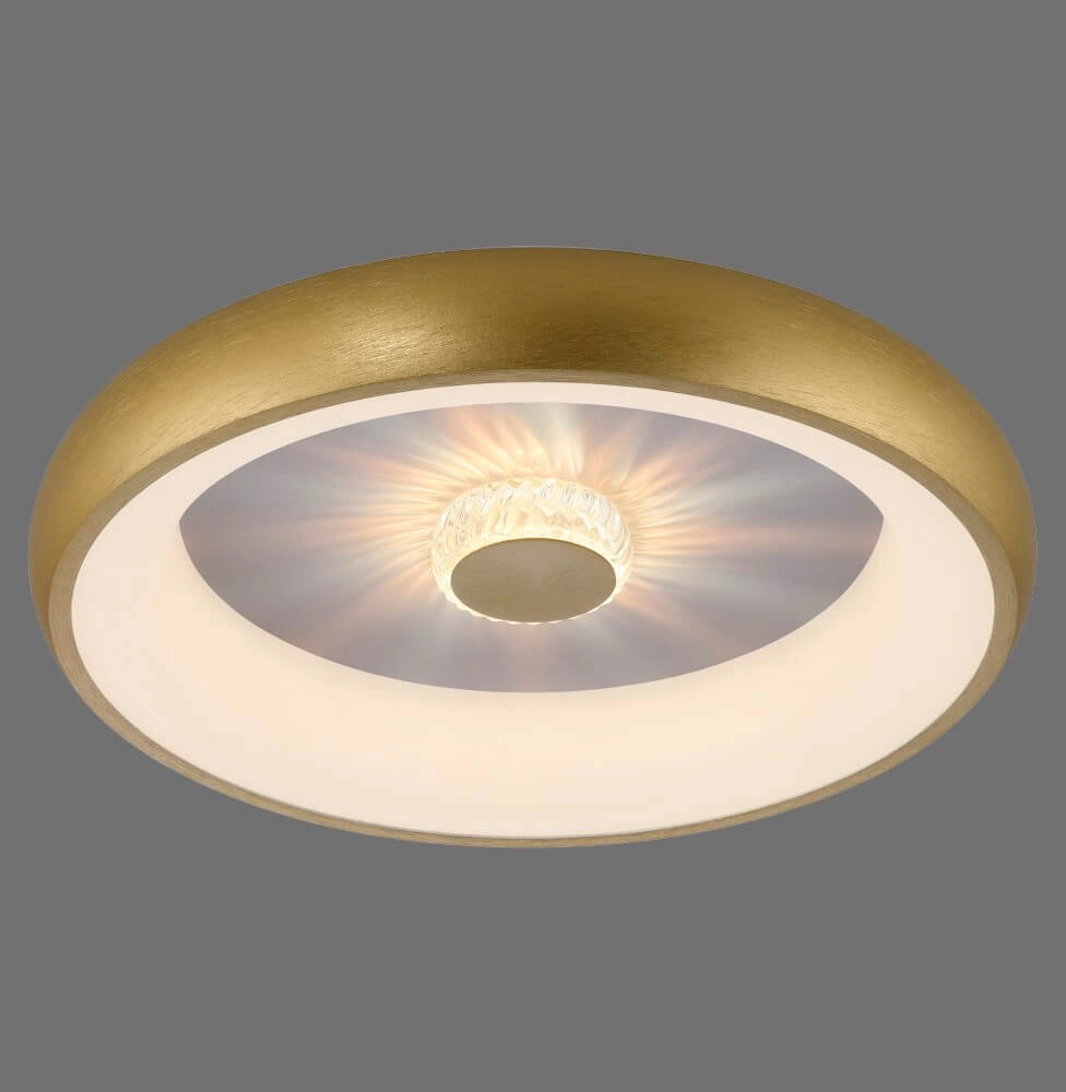 Round ceiling lamp Vertigo brass Ø 46.5cm Just Light 4043689994716