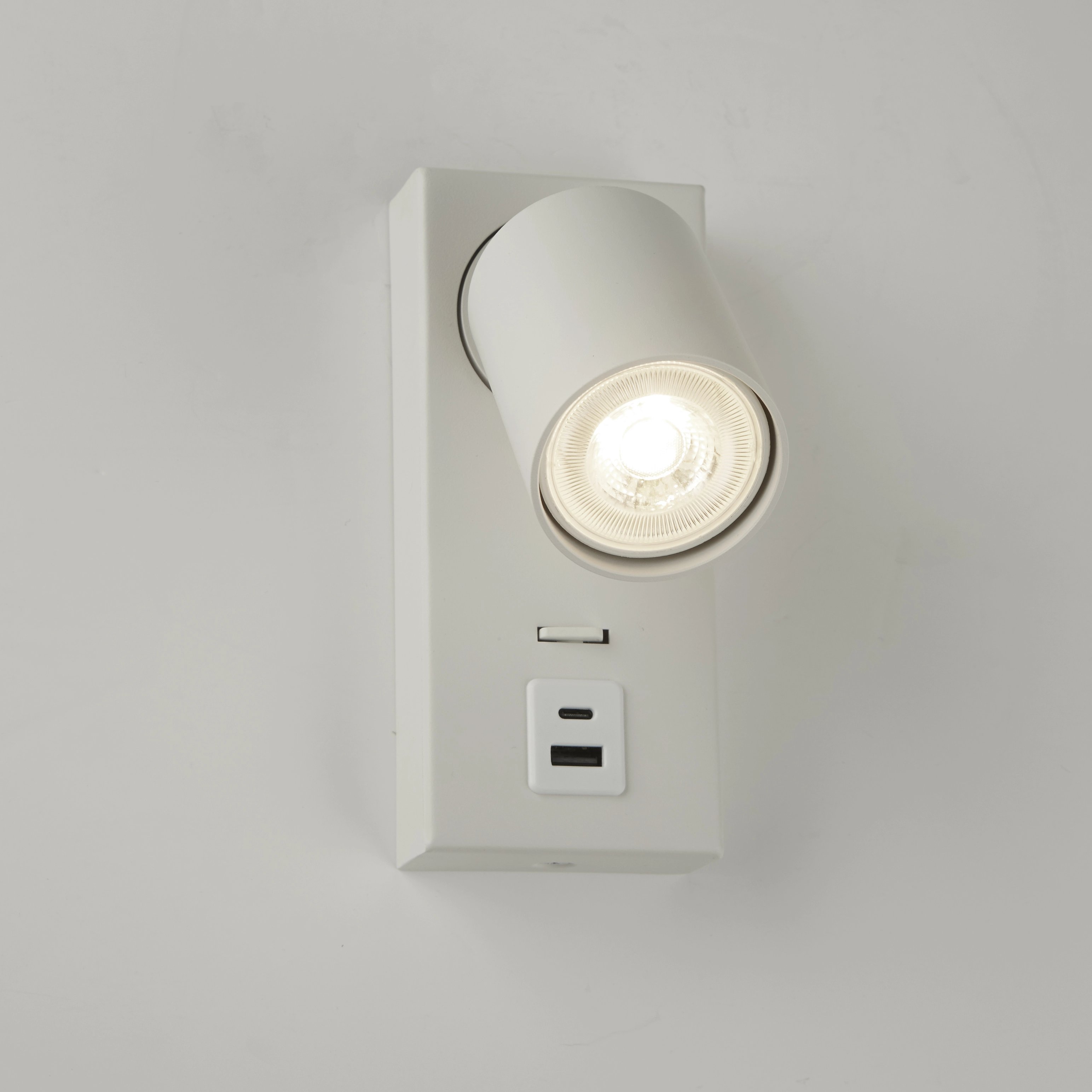 Bedside lamp Moon 1 White with USB