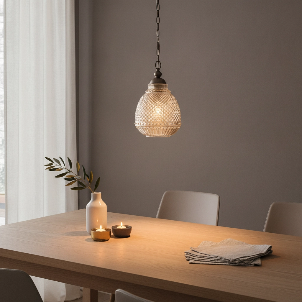 Pendant lamp Toulon Amber glass