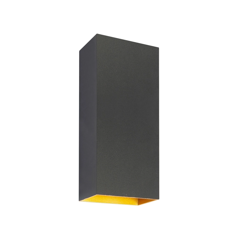 Design surface-mounted spotlight Eros Up Down black with gold