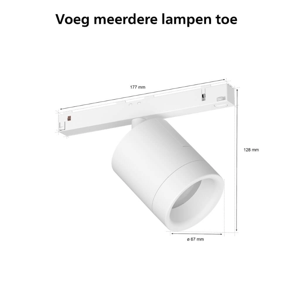 Hue Perifo - White and color extension spot white Philips 8719514407466
