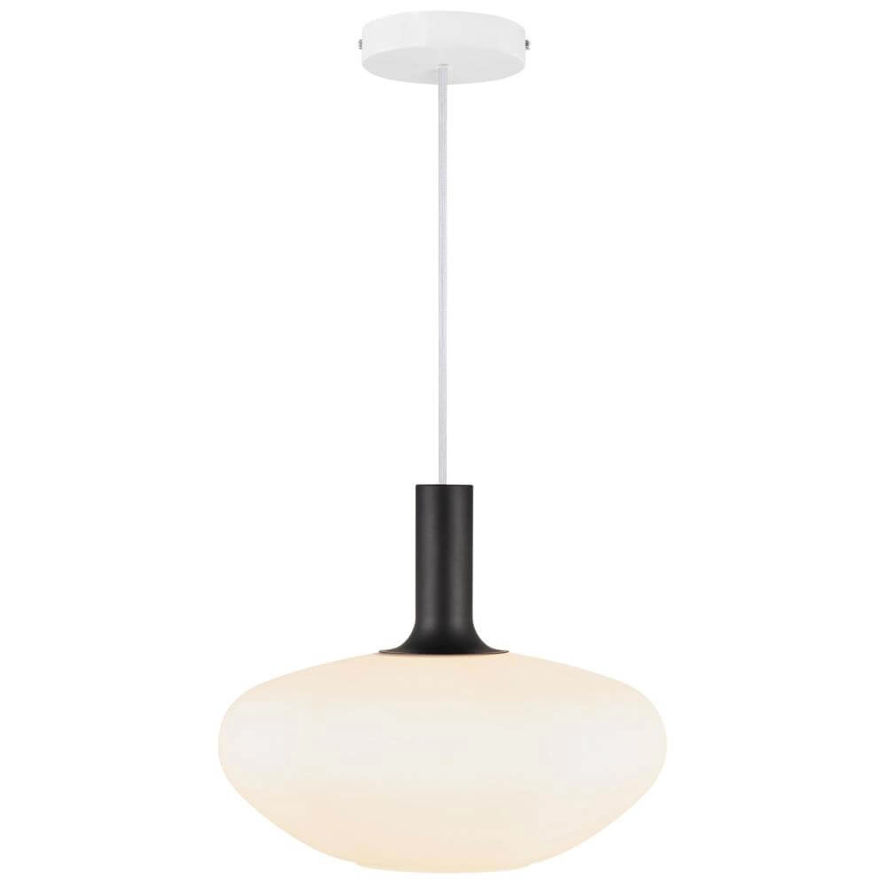 Glass pendant lamp Alton Ø 35cm white Nordlux 5704924000355