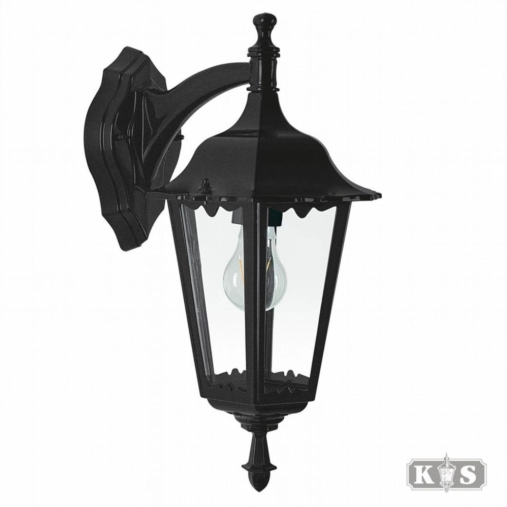 Classic outdoor lamp Ancona Down black KS Verlichting 8714732512848