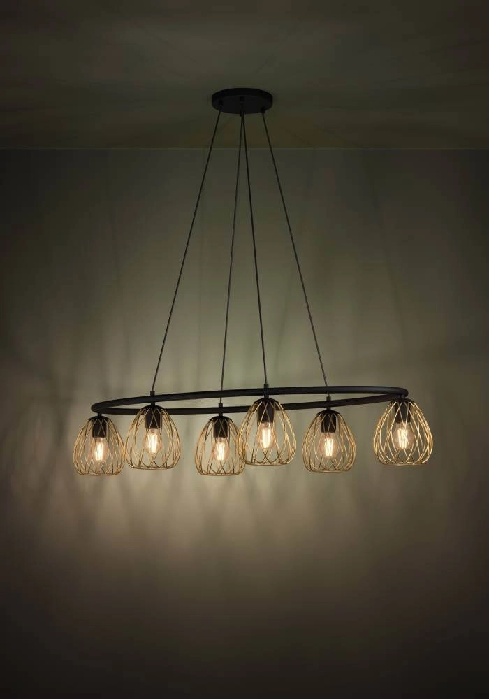 Dining room wire hanging lamp Jazminia 1 6-light Stars of Light 9008606221455