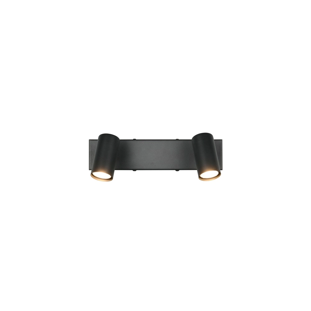 Surface-mounted spot Taryn 2-light black Trio 4017807685558