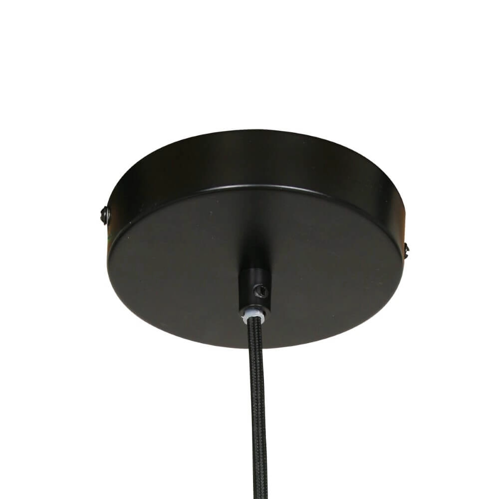 Pendant lamp Bangalore Ø 70cm black with light brown Steinhauer 8712746127935