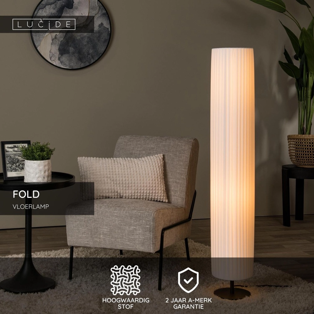 Design floor lamp Fold Ø 20cm x 120cm Lucide 5411212212122