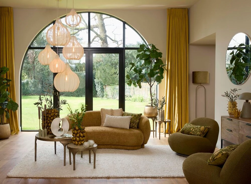 Cream pendant lamp Elati Ø 29cm japandi Light & Living 8717807702717