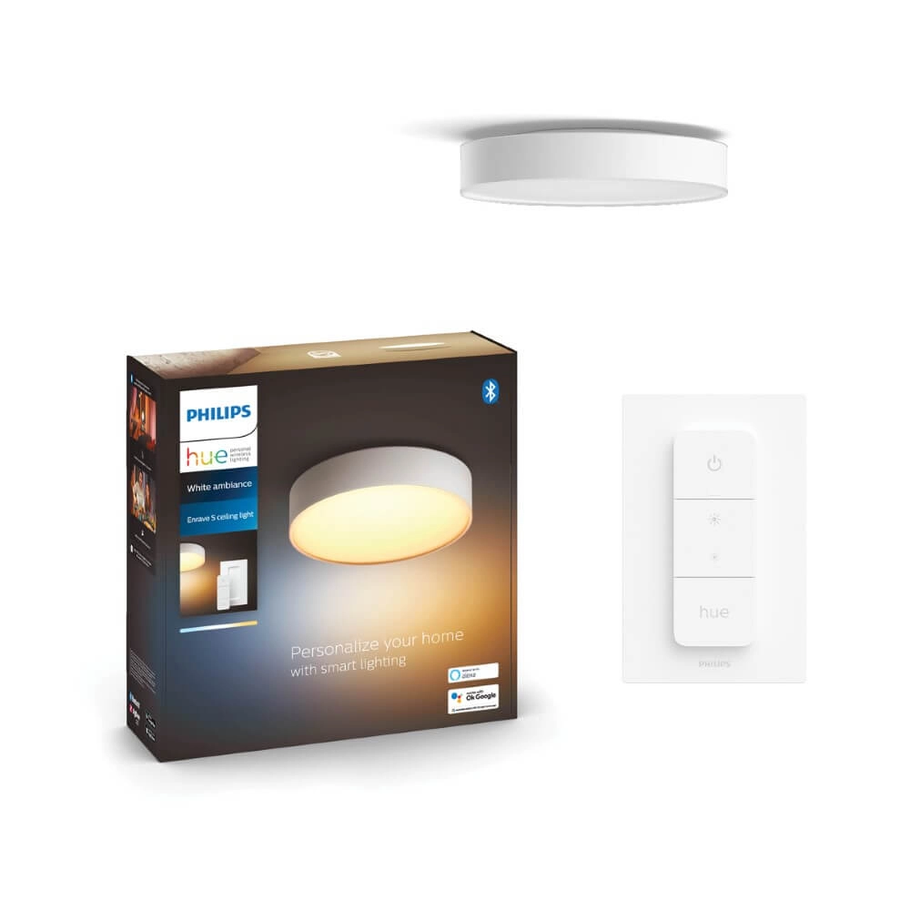 Ceiling light Hue Enrave S - White Ambiance Ø 26.1cm white Philips 8718696176412