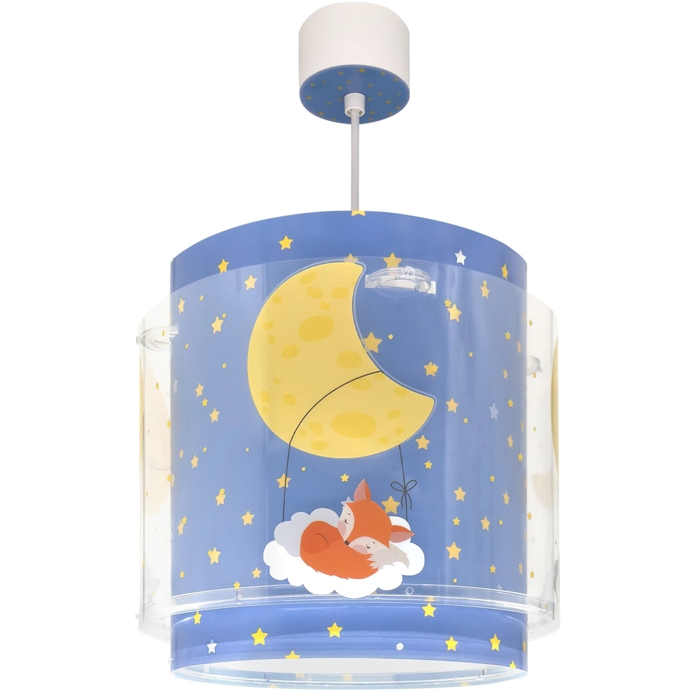 Children's room pendant lamp Moon Dreams blue