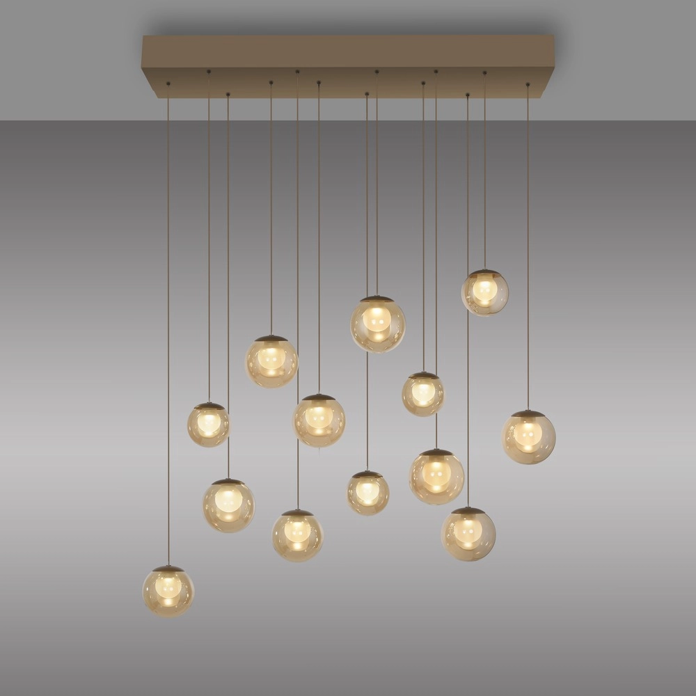 13-light pendant lamp Pure Popup Bronce Paul Neuhaus 4012248398319