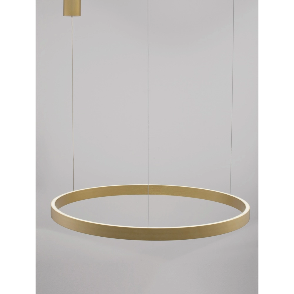 Golden pendant lamp Elowen design Ø 80cm Lyora 5212017439109
