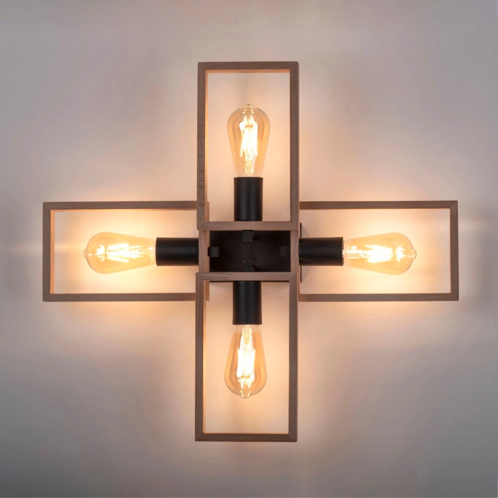 Country ceiling lamp Franky 4-light Just Light 4043689967949