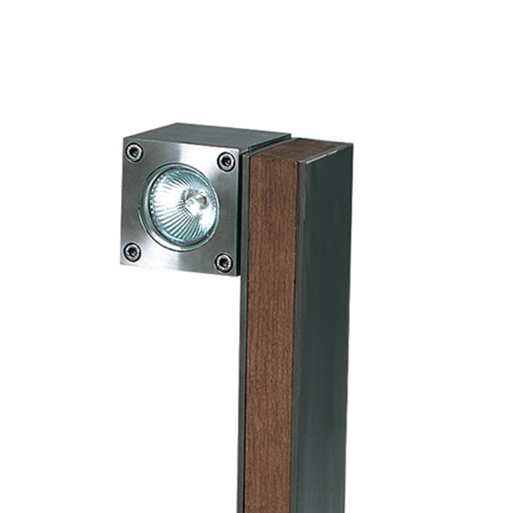 Garden spotlight Q-Bic Teak 1 60cm wood-stainless steel Royal Botania