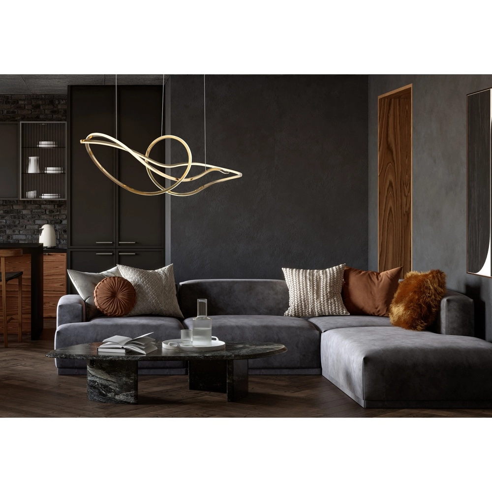 Golden pendant lamp Iduna Modern Globo 9007371507429