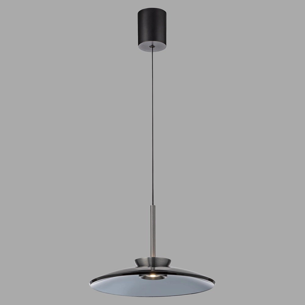 Pendant lamp Ø 50cm Pure E-Moon with smoke glass