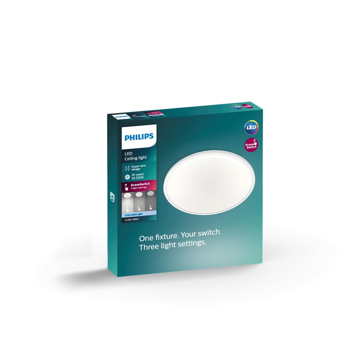 Ceiling light Super Slim 4000K white Philips 8718699681074