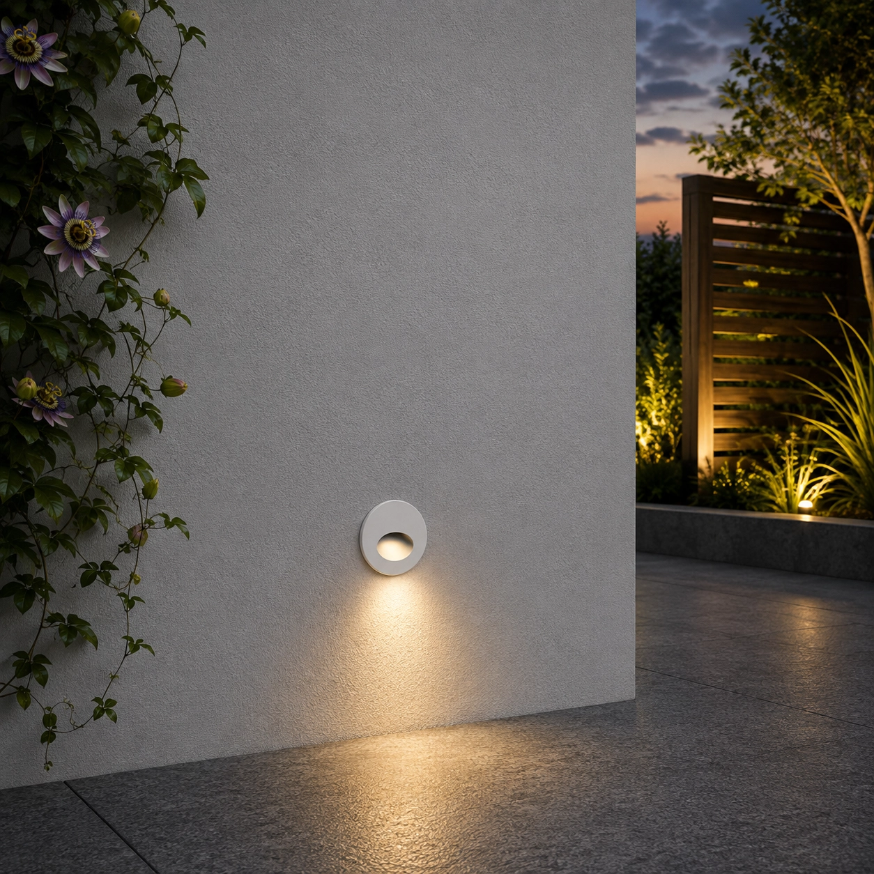 Round recessed light Circe white
