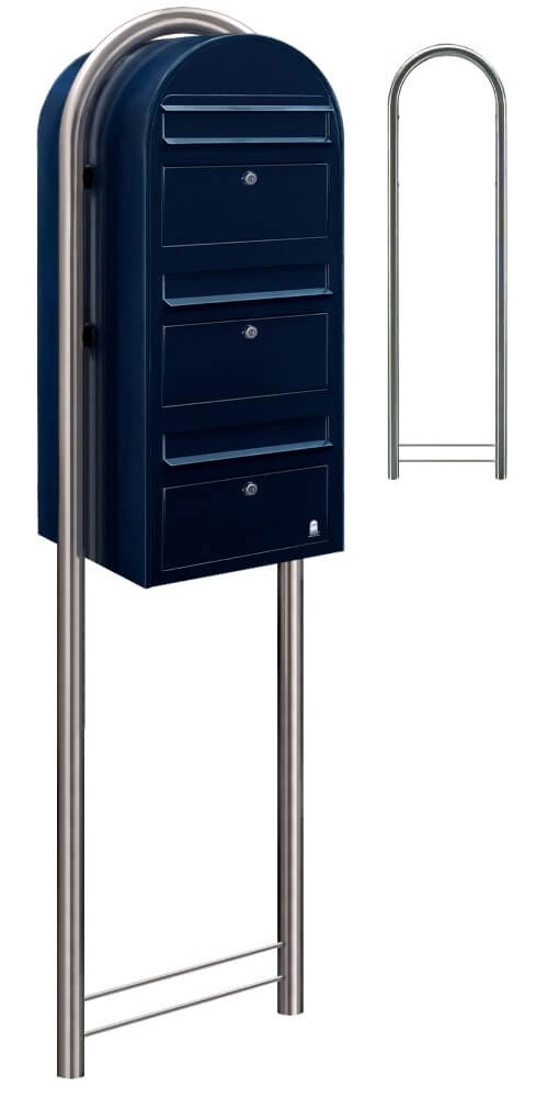 Mailbox Trio 5004 Black blue Bobi 6417237015297