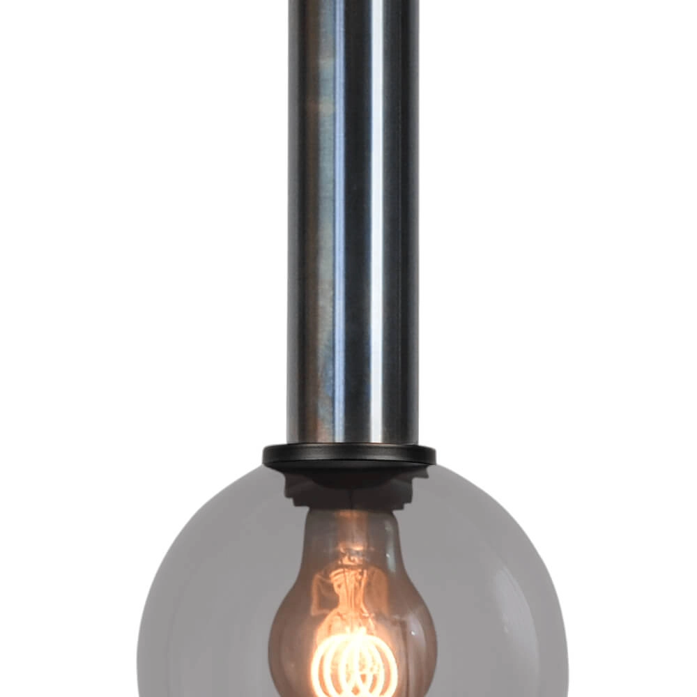 Hanging lamp Ø 15cm Bella 2 Dappled oil with smoke glass Masterlight 8718121334196