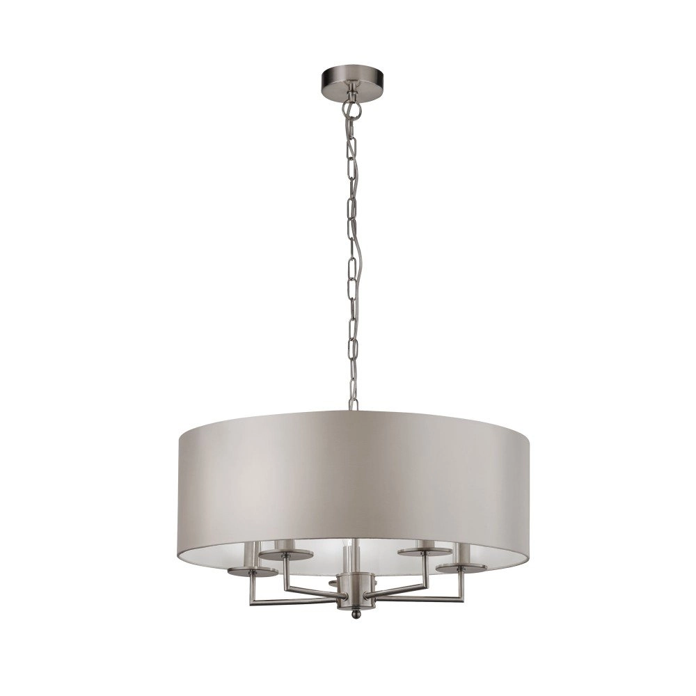 Pendant lamp with shade Knightsbridge Ø 55cm Searchlight 5053423158662