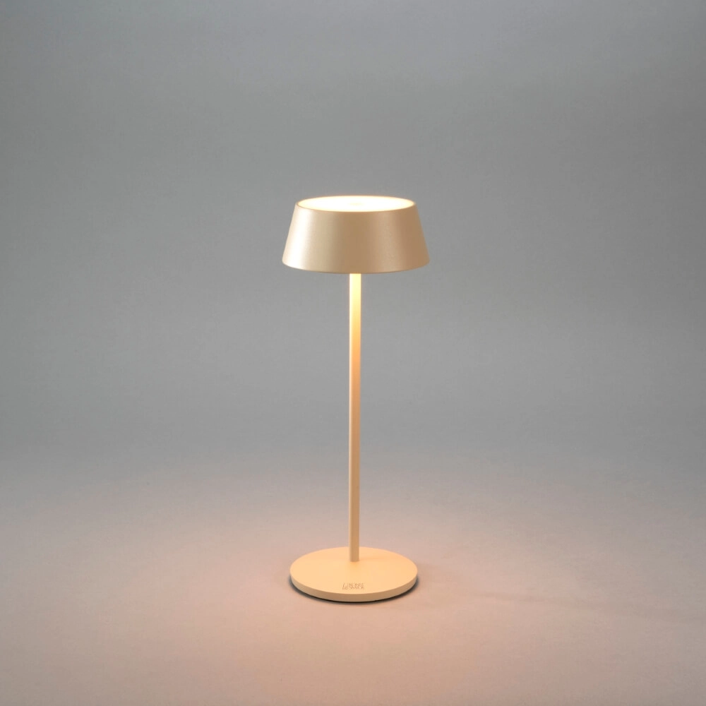 Rechargeable table lamp Menton sand brown KonstSmide 7318307839333