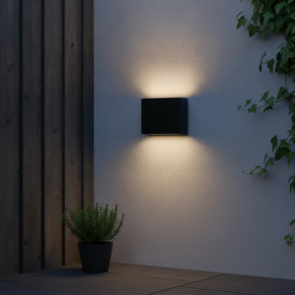Wall lamp Dewi rectangle anthracite