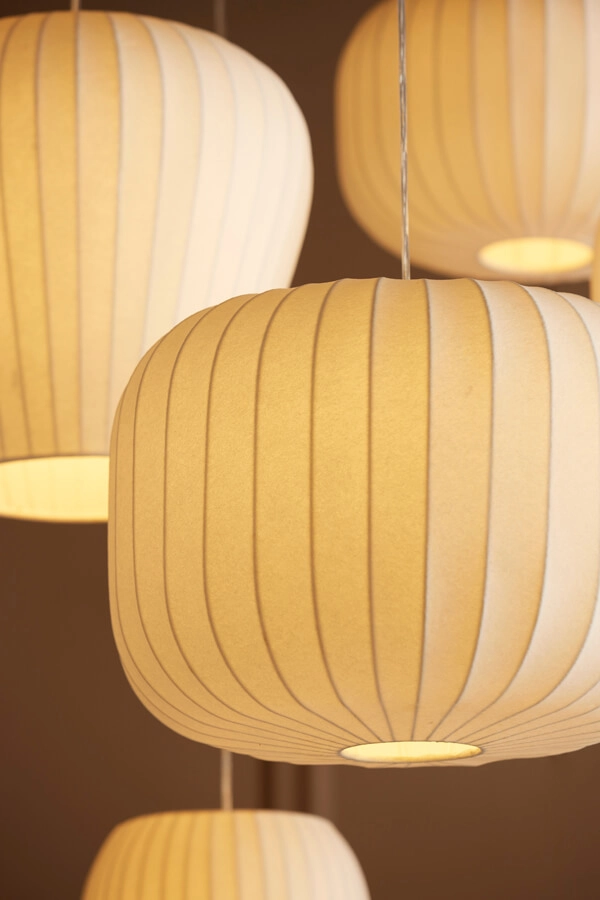 Japandi pendant lamp Lexa white Ø 35cm Light & Living 8717807638382